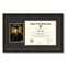 ArtToFrames 11x14 inch Diploma Frame with 6" x 8" Inch Image Opening - Framed with Black and Gold Mats, Comes with Regular Acrylic and Sawtooth Hanger for Wall Hanging (DT-11x14)